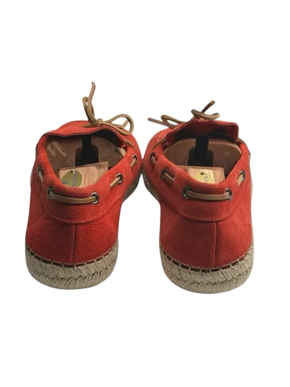 Hanks Brand 𖤐 Alpargatas Max Naranja Boat Shoe Espadrille 𖤐 Orange Suede 𖤐 42